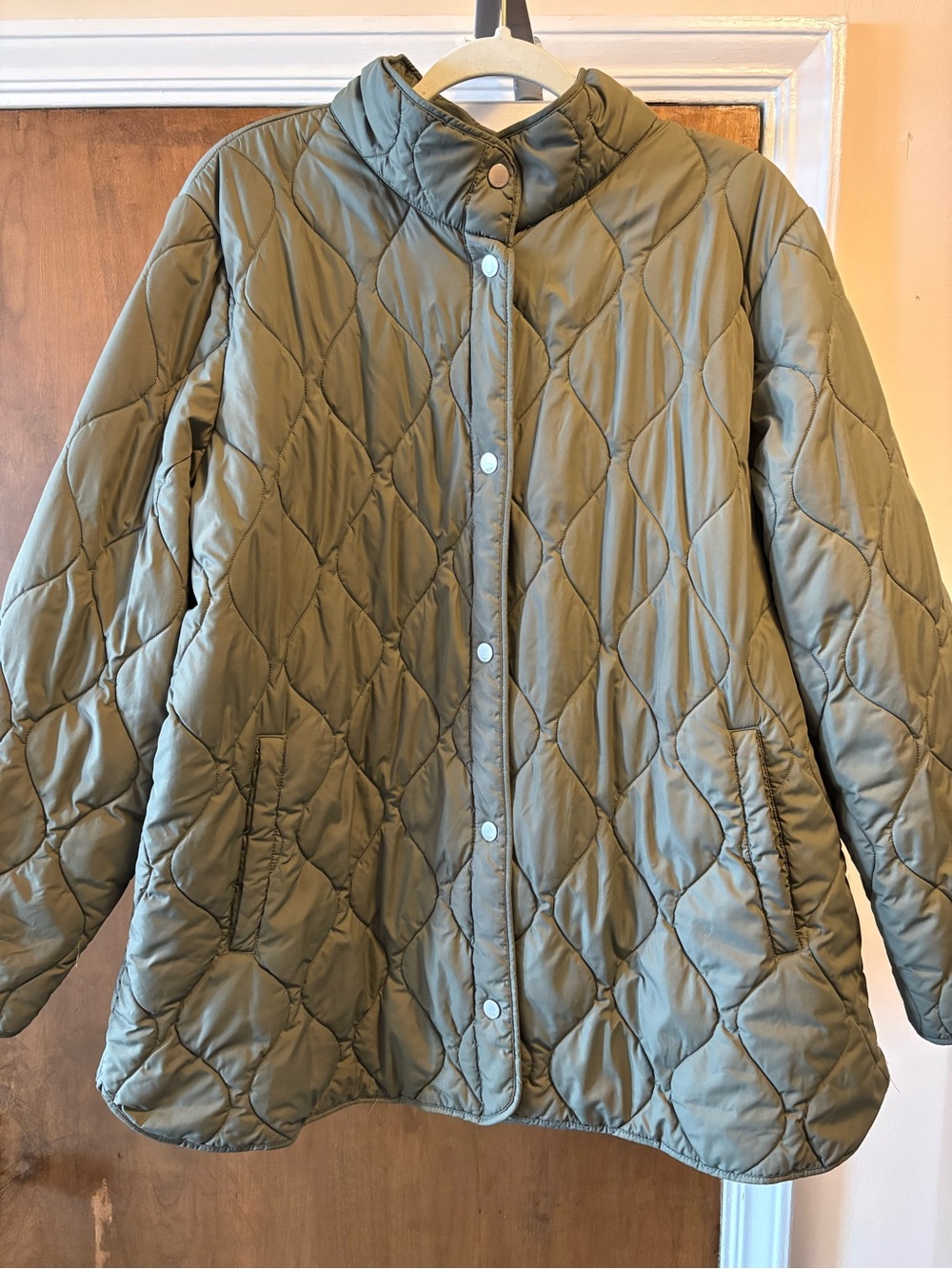 32 Degrees Heat Quilted Olive Green Jacket